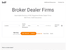 Tablet Screenshot of brokerdealerfirms.com